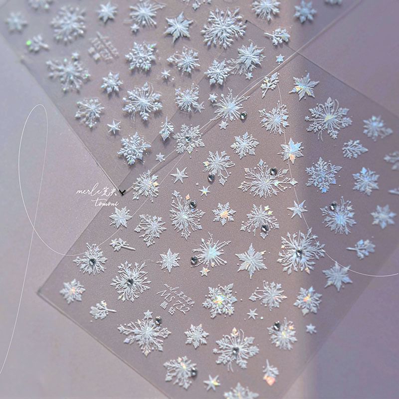 Snowflake Nail Art Stickers SpreePicky