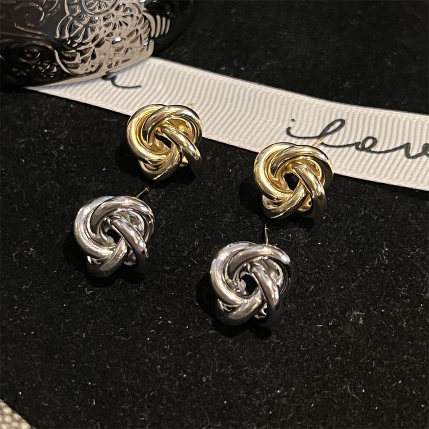 Alloy Knot Earrings SpreePicky