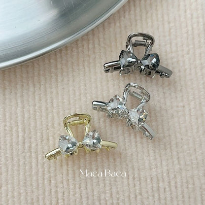 Bow Rhinestone Alloy Hair Claw SpreePicky