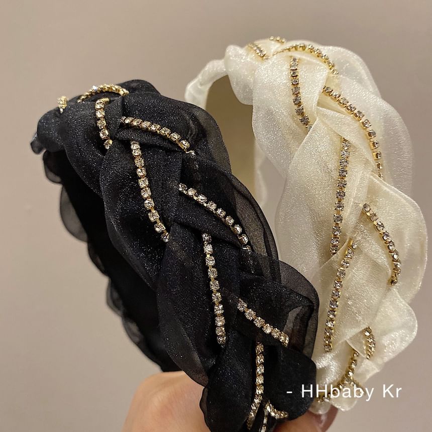 Rhinestone Mesh Headband SpreePicky