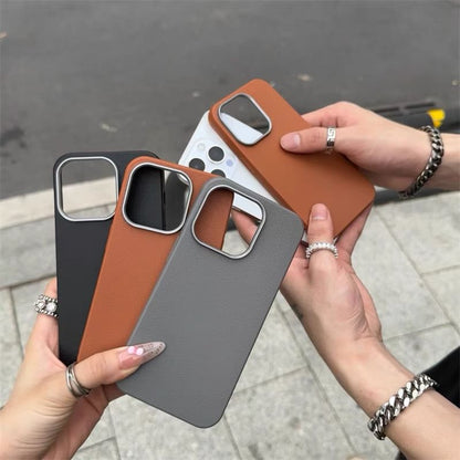 Plain Faux Leather Phone Case SpreePicky