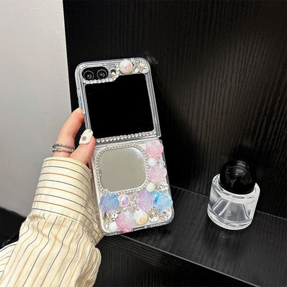 Rose Rhinestone Mirrored Phone Case SpreePicky