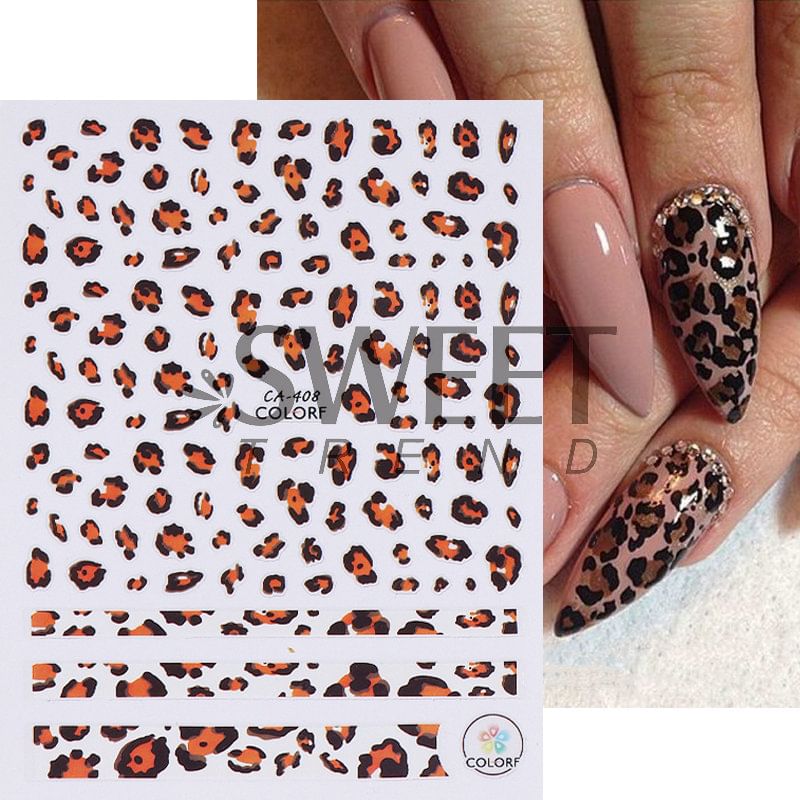 Leopard Print Nail Art Stickers (Various Designs) SpreePicky