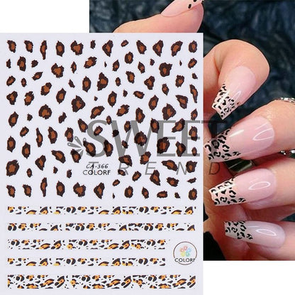 Leopard Print Nail Art Stickers (Various Designs) SpreePicky