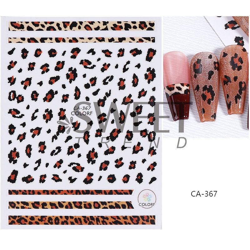 Leopard Print Nail Art Stickers (Various Designs) SpreePicky