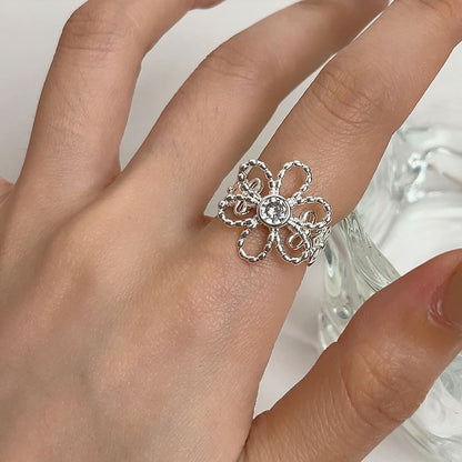 Flower Alloy Ring SpreePicky