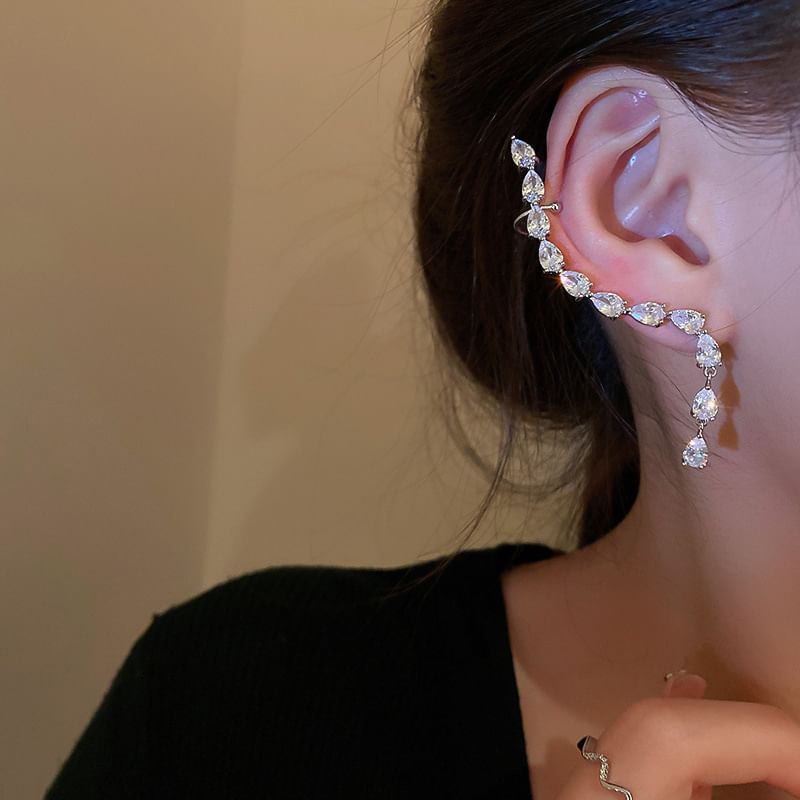 / Ear Cuff Drop Huggie Hook Stud Earring FashionChic