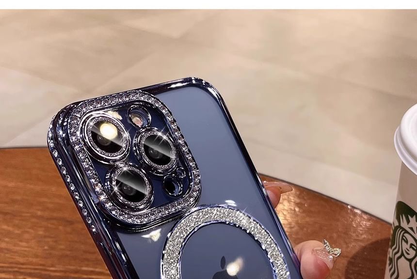 (Compatible with MagSafe) Phone Case Magnetic Embellished FashionChic
