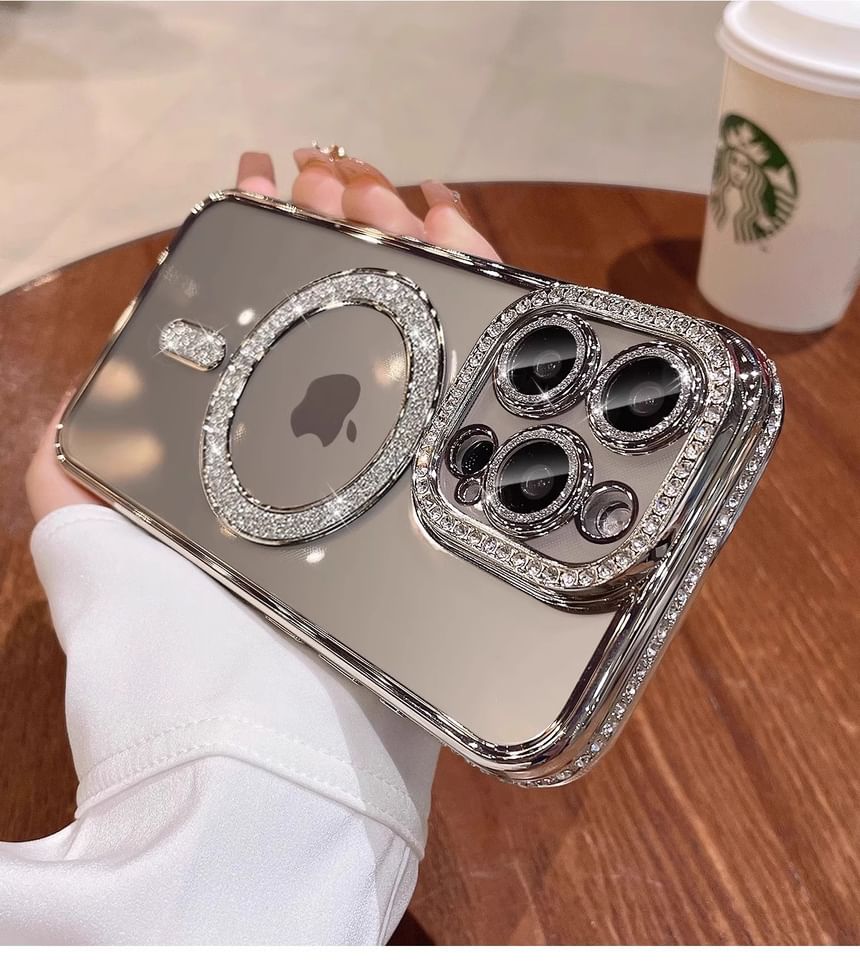 (Compatible with MagSafe) Phone Case Magnetic Embellished FashionChic