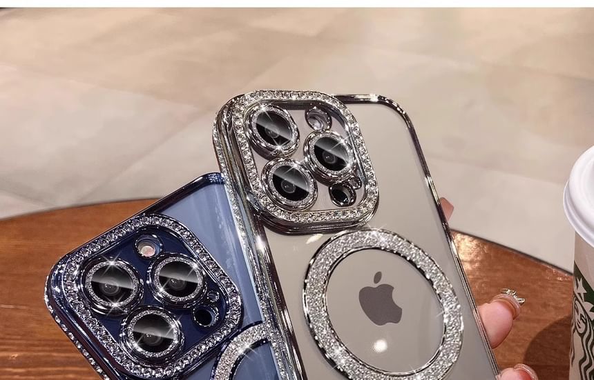 (Compatible with MagSafe) Phone Case Magnetic Embellished FashionChic