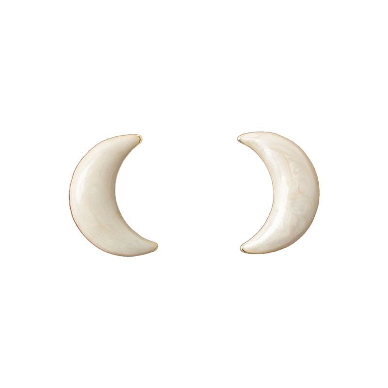 / Earring Ear Clip-On Moon Stud FashionChic