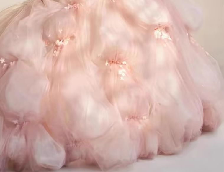 Strapless Lace Embroidered Wedding Ball Gown FashionChic