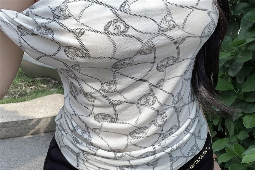 Plain Waist High Chained Pants Hot FashionChic