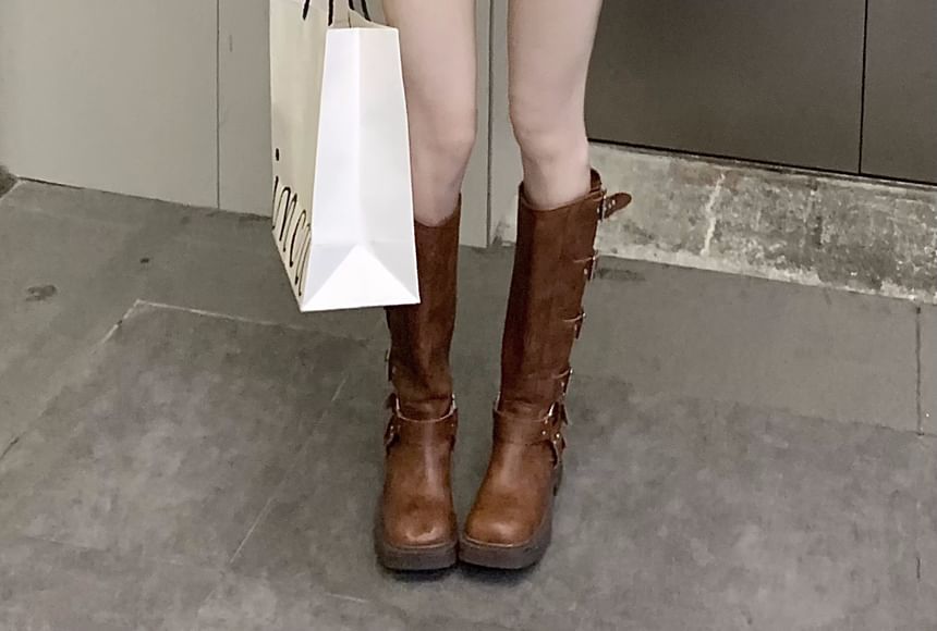 Zipped Waist High Denim Washed Hot Pants FashionChic