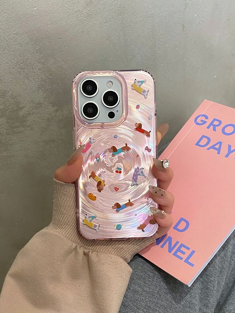 / Case Strap Dog Set Phone FashionChic