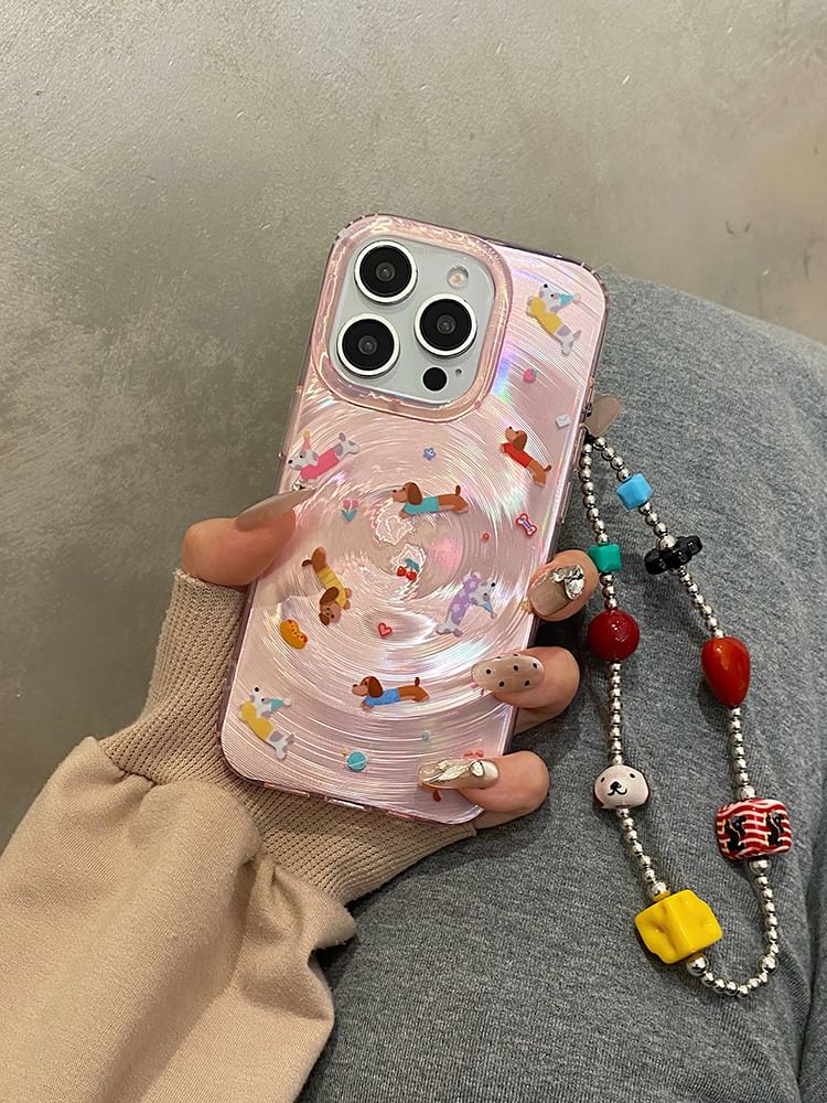 / Case Strap Dog Set Phone FashionChic