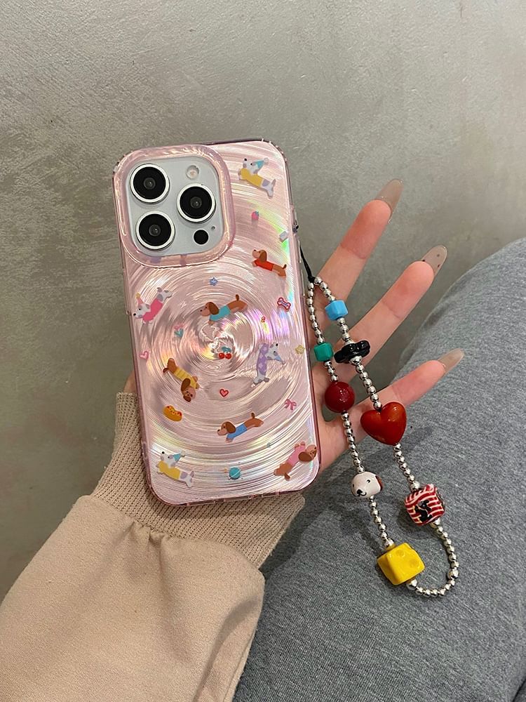/ Case Strap Dog Set Phone FashionChic