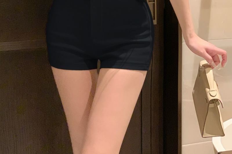 Waist Pants Plain Hot High FashionChic