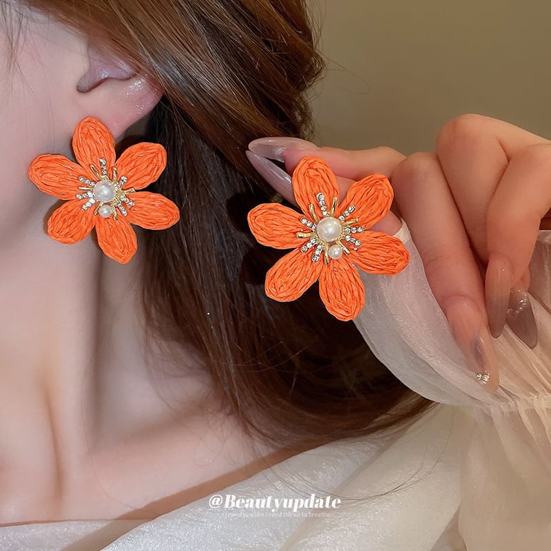 / Earring Droplet Hamsa Alloy Hand Chandelier Tassel FashionChic