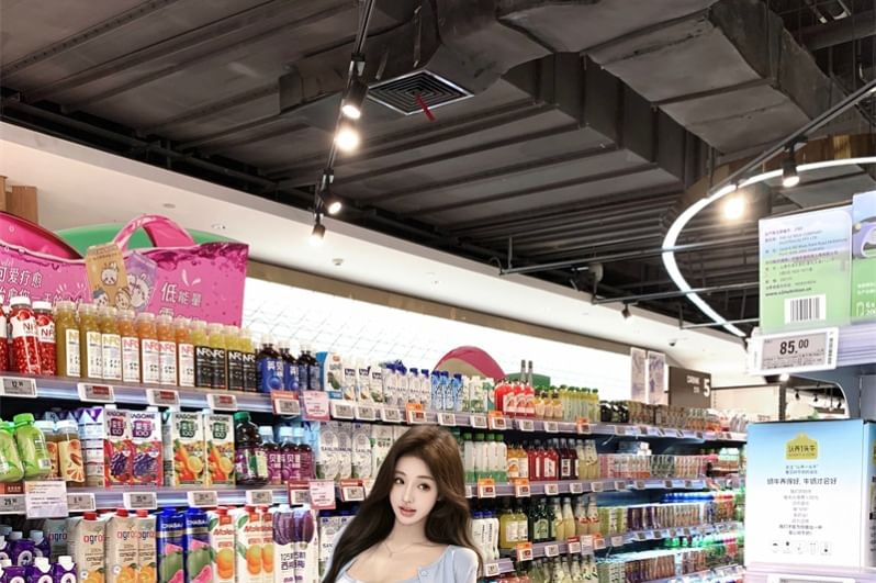 Cardigan Plain Button-Up Drawstring Crop Crew Pants Camisole Neck Flared Waist Top / Scoop FashionChic