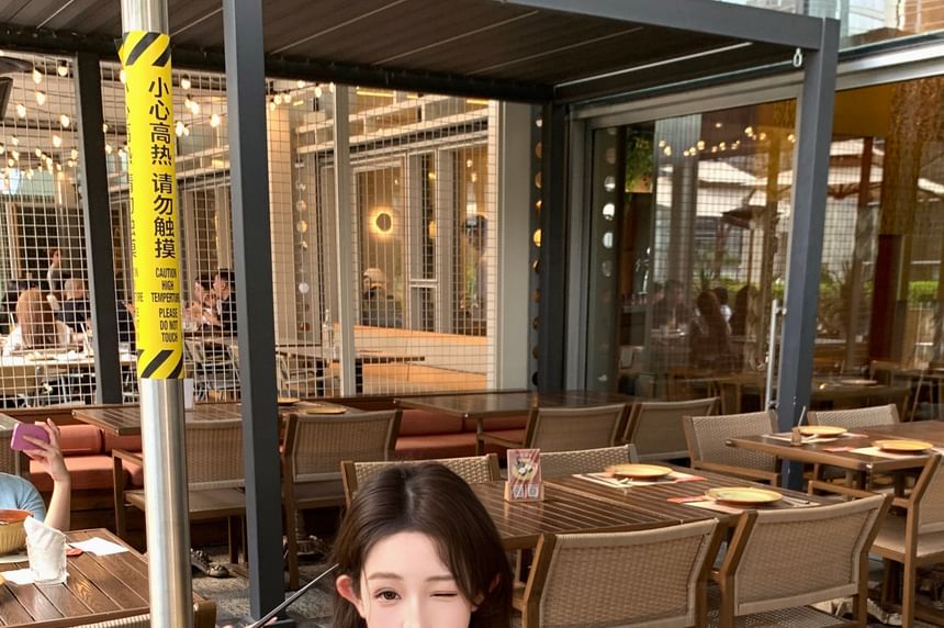 Waist Tie Speckle Pants Tube Knit / Hot Top Crop Perforated Cardigan Drawstring Front FashionChic