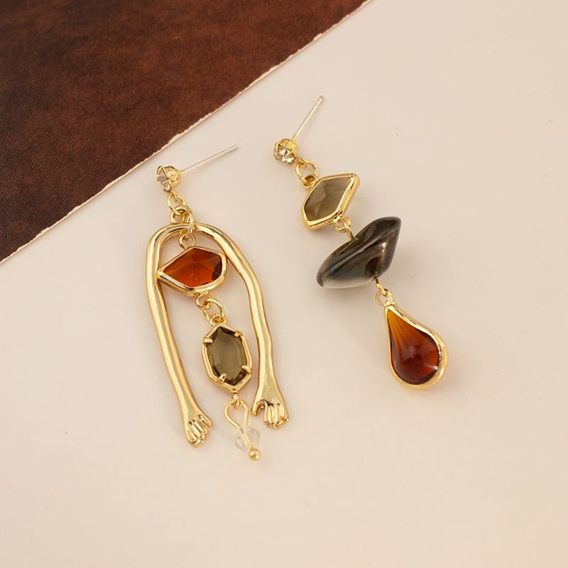 / Geometry Earring Drop Clip-On FashionChic