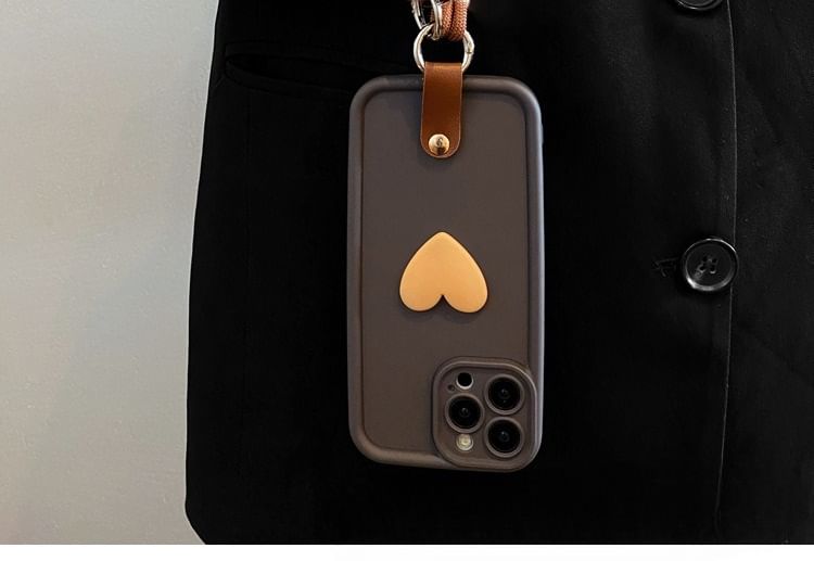 Strap with Heart Set Lanyard Case Phone / FashionChic