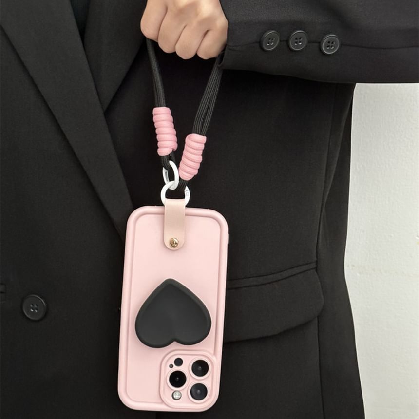 Strap with Phone Case Heart FashionChic