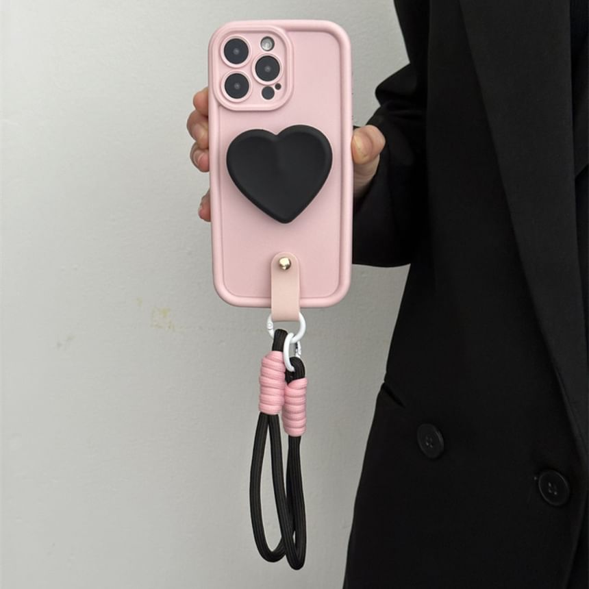Strap with Phone Case Heart FashionChic