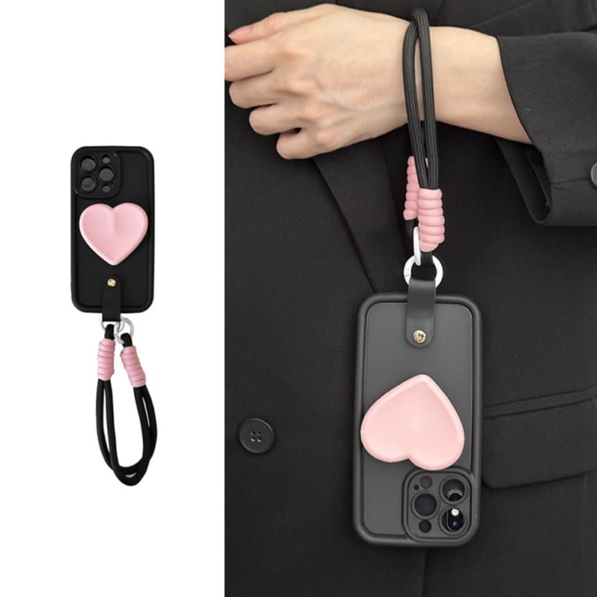 Strap with Phone Case Heart FashionChic