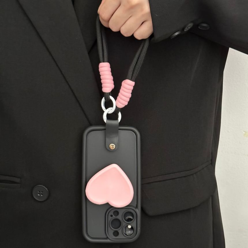 Strap with Phone Case Heart FashionChic