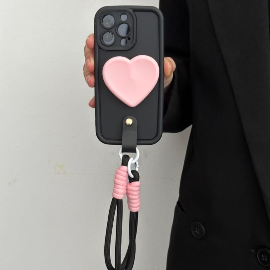 Strap with Phone Case Heart FashionChic