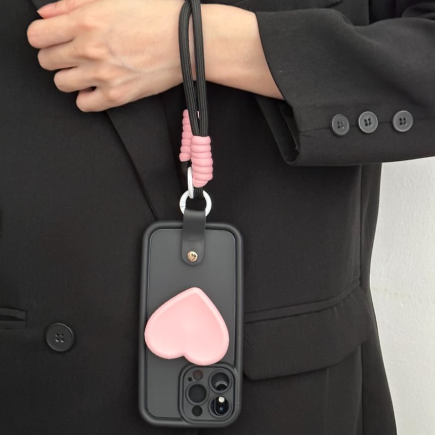 Strap with Phone Case Heart FashionChic