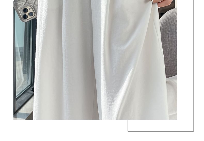 Waist Plain Wide Leg Designs) High Dress (Various Pants FashionChic