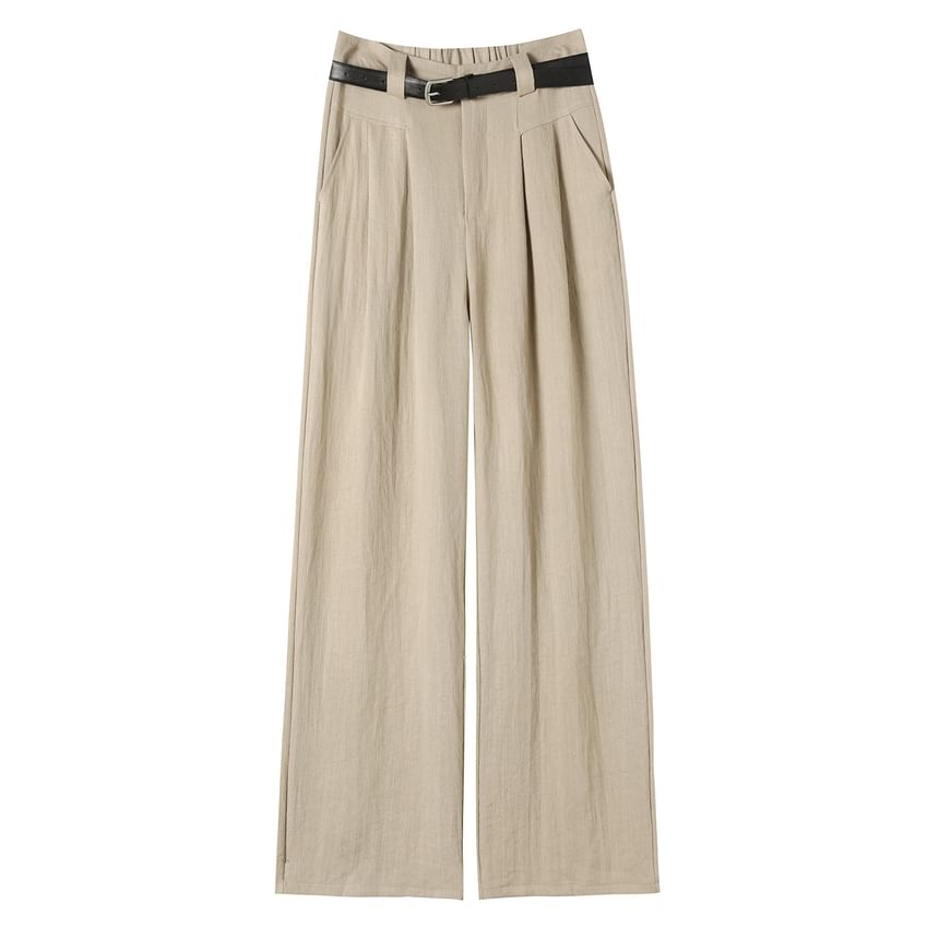 (Various Plain Leg High Wide Dress Waist Pants Designs) FashionChic