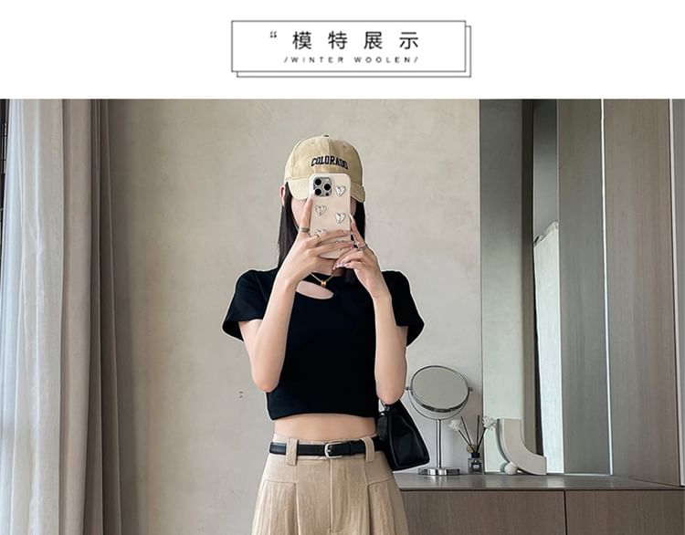 (Various Plain Leg High Wide Dress Waist Pants Designs) FashionChic