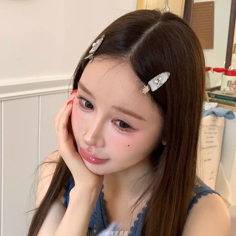 / Clip Bow Alloy Rhinestone Hair of Cherry Set 2: FashionChic
