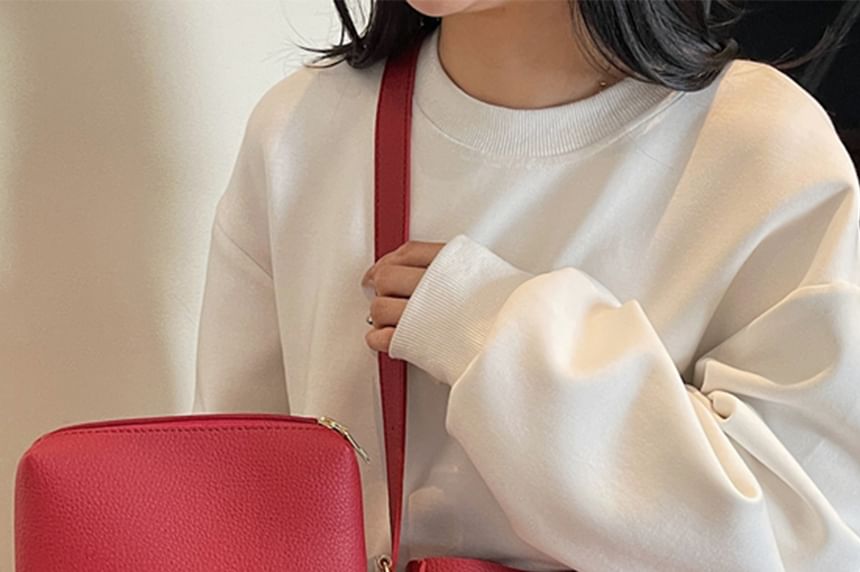 Faux Bag Pouch Leather With Shoulder FashionChic