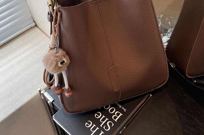 Faux Bag Pouch Leather With Shoulder FashionChic