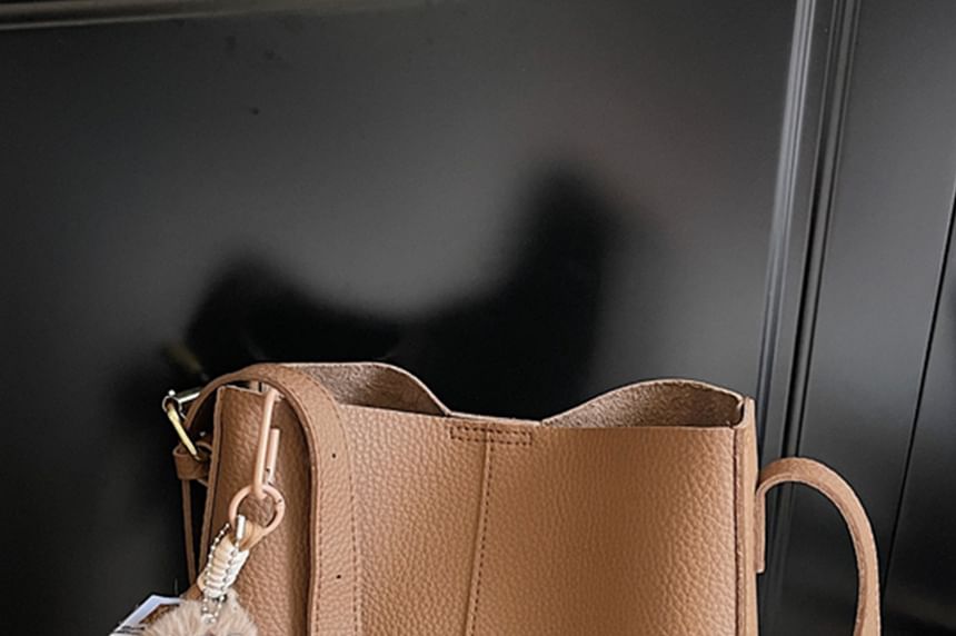 Faux Bag Pouch Leather With Shoulder FashionChic