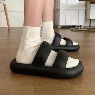 Strappy Platform Slippers SpreePicky