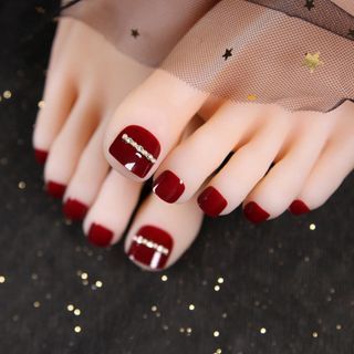 Embellished Faux Toe Nail Tips SpreePicky