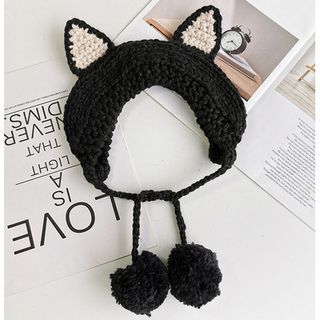 Fox Ear Knit Beanie SpreePicky