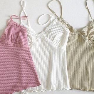 Lace Trim Camisole Top SpreePicky