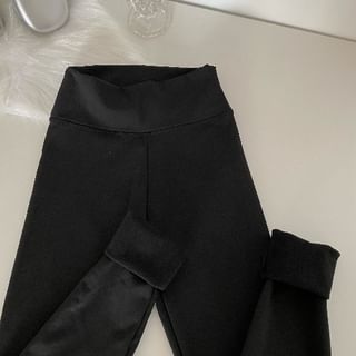 High Waist Plain Leggings SpreePicky