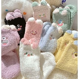 Cartoon Coral Fleece Short Socks / Set SpreePicky