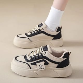 Lettering Label Platform Sneakers mySite