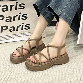 Strappy Platform Sandals SpreePicky