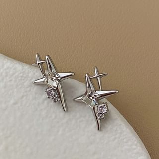 Star Rhinestone Alloy Stud Earring mySite