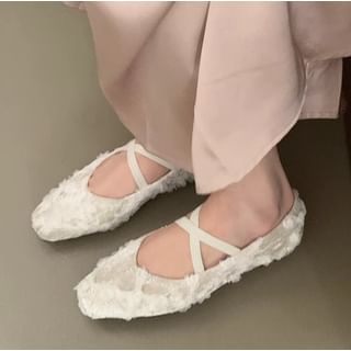 Square Toe Criss Cross Flats mySite